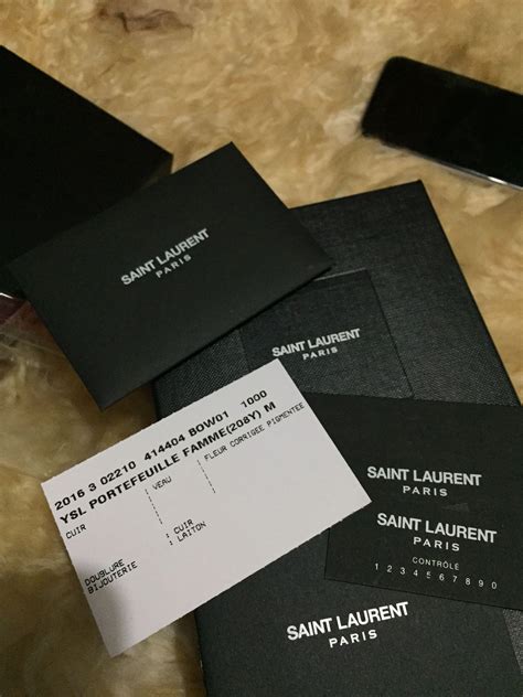 ysl original bags|ysl authenticity card.